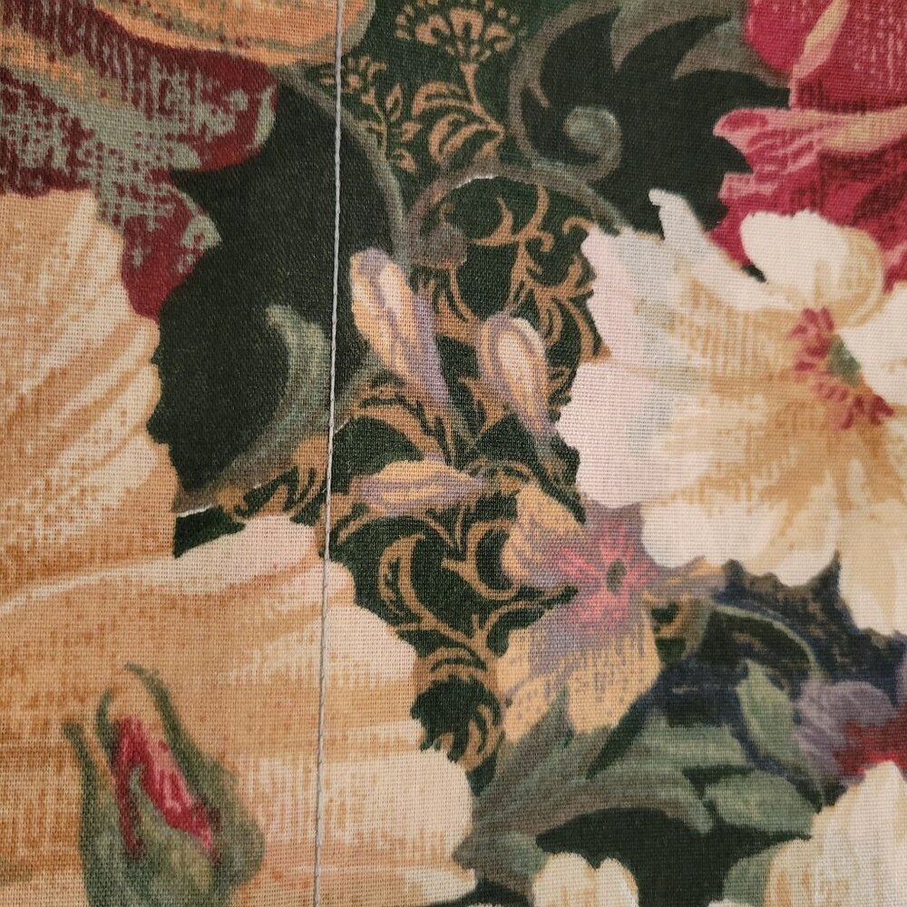 Overture Accessory Valance Set of 2 Hunter Floral Vintage New USA - Picture 4 of 11